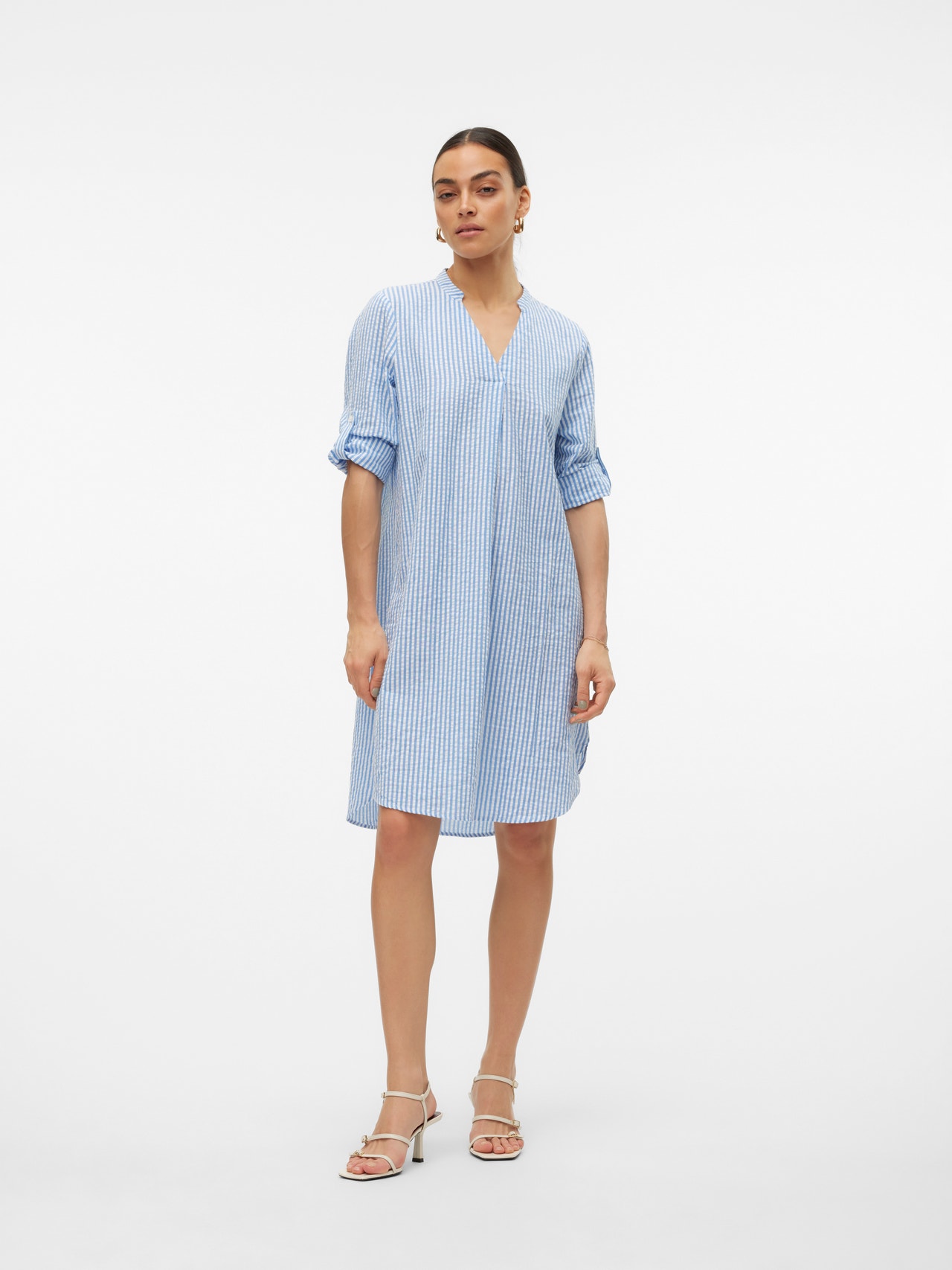 Vero Moda VMMOLLY Kort kjole -Vista Blue - 10316380