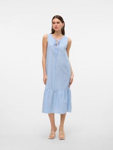 Vero Moda VMMOLLY Long dress -Vista Blue - 10316384