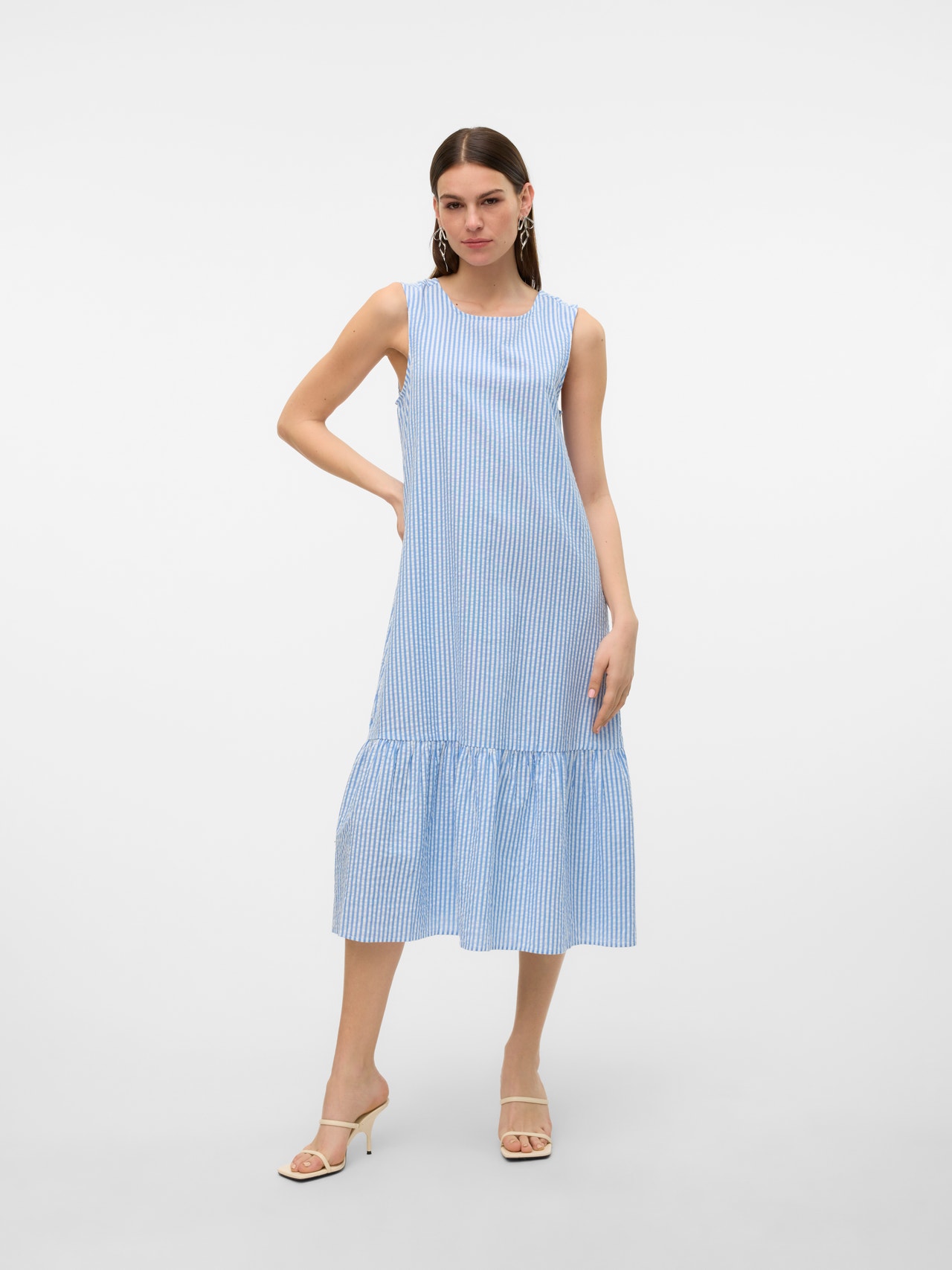 Vero Moda VMMOLLY Robe longue -Vista Blue - 10316384