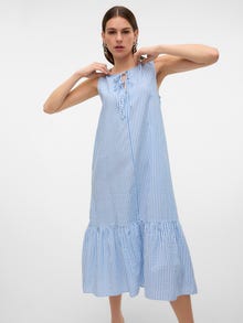 Vero Moda VMMOLLY Długa sukienka -Vista Blue - 10316384