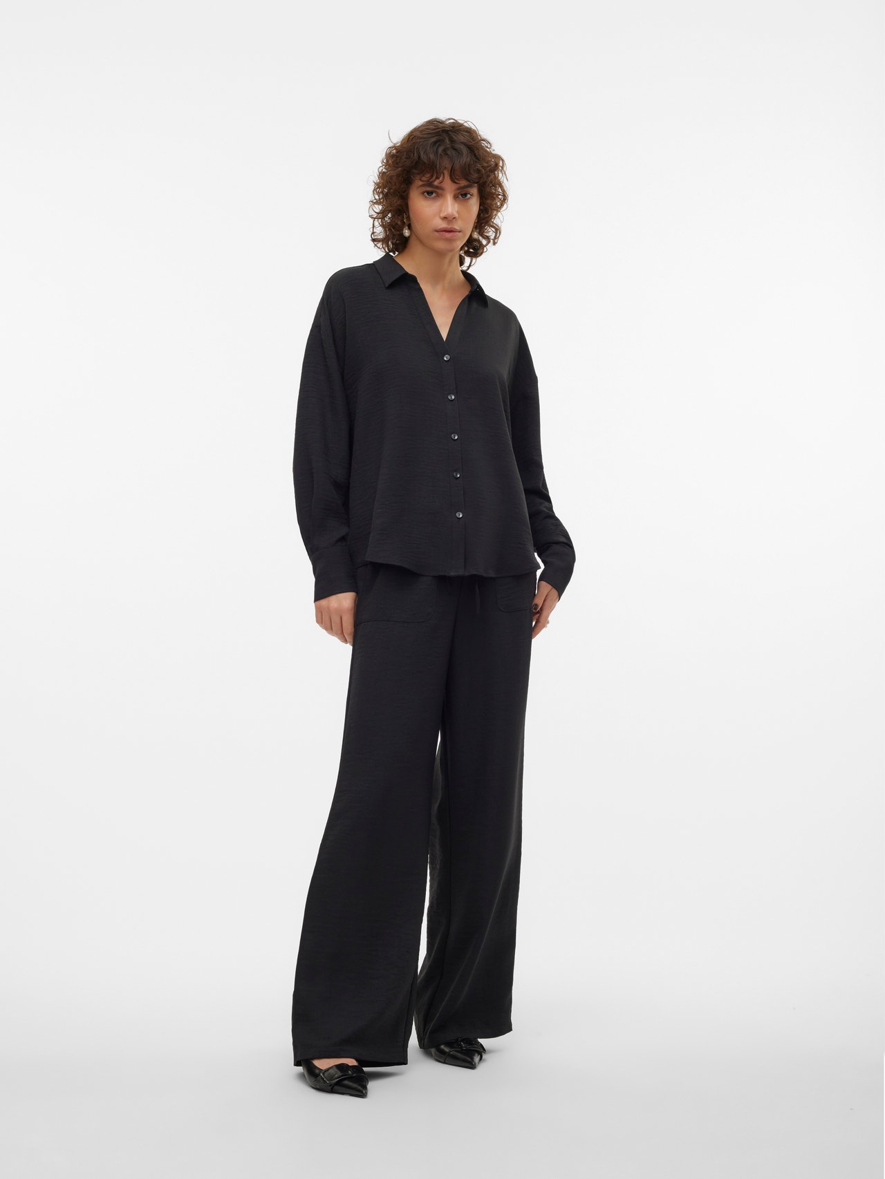 Vero Moda VMMELANEY Pantalones -Black - 10316385