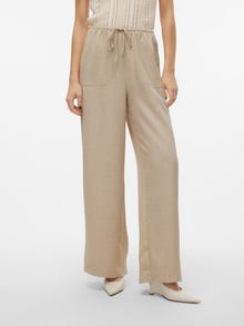Vero Moda VMMELANEY Høj talje Bukser -Overcast - 10316385