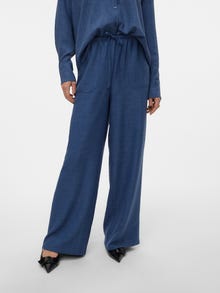 Vero Moda VMMELANEY Taille haute Pantalons -Dark Denim - 10316385