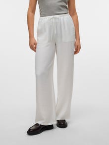 Vero Moda VMMELANEY High waist Trousers -Snow White - 10316385