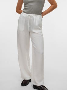 Vero Moda VMMELANEY High waist Trousers -Snow White - 10316385