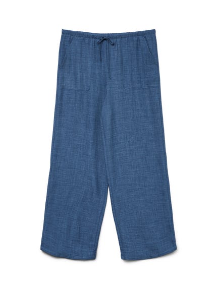 Pantaloni Loose Fit VERO MODA Vero Moda Paperbag EVA Mit High Waist In Medium Grey Pantaloni Grigio Melange Pantaloni Loose Fit VERO MODA Vero Moda Paperbag EVA Mit High Waist In Medium Grey Pantaloni Grigio Melange