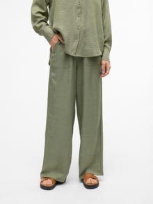 Vero Moda VMMELANEY Høy midje Bukser -Laurel Wreath - 10316385