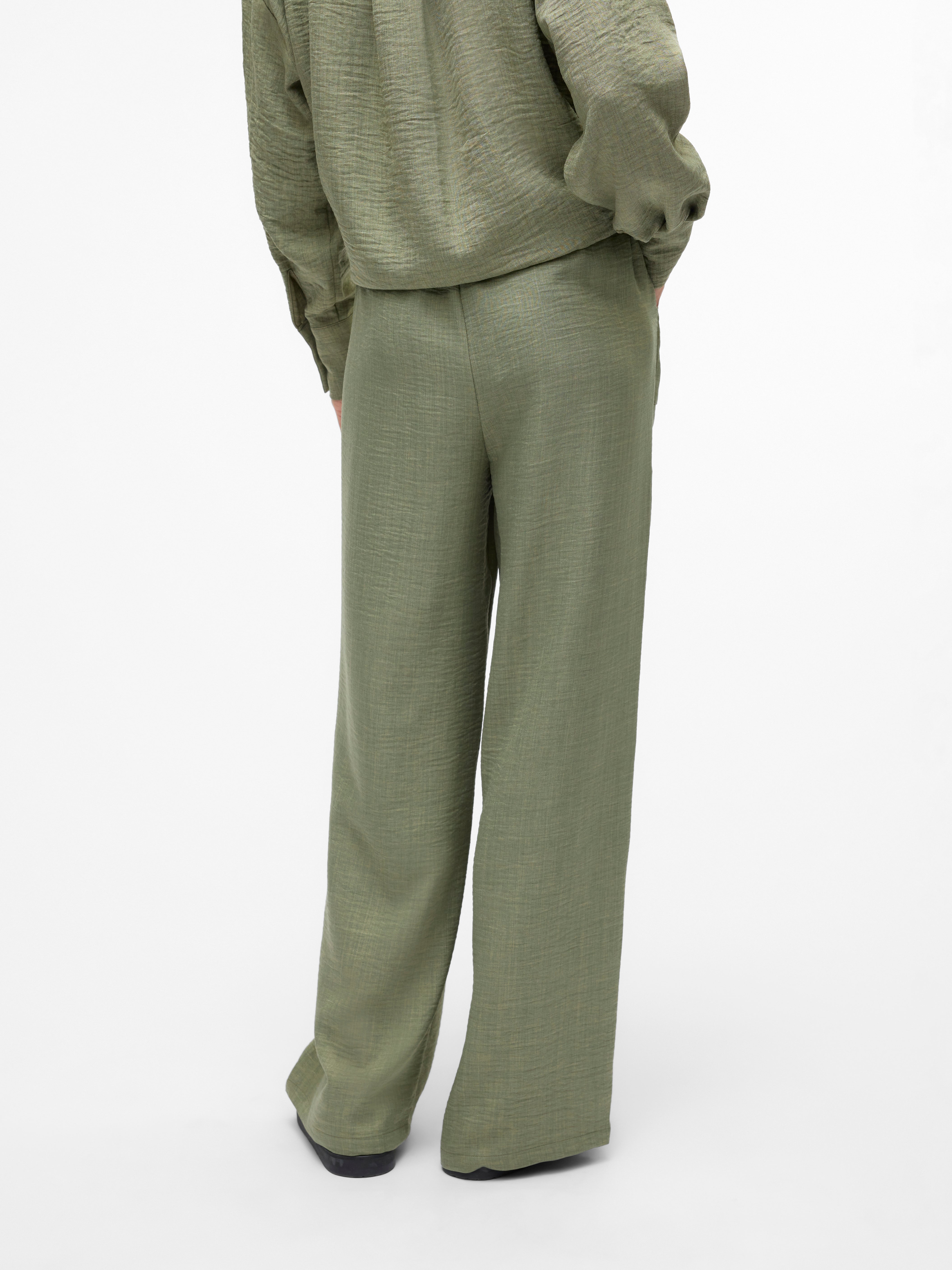 VMMELANEY Hohe Taille Hose | Mittelgrün | Vero Moda®