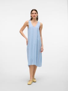 Vero Moda VMMOLLY Long dress -Vista Blue - 10316386