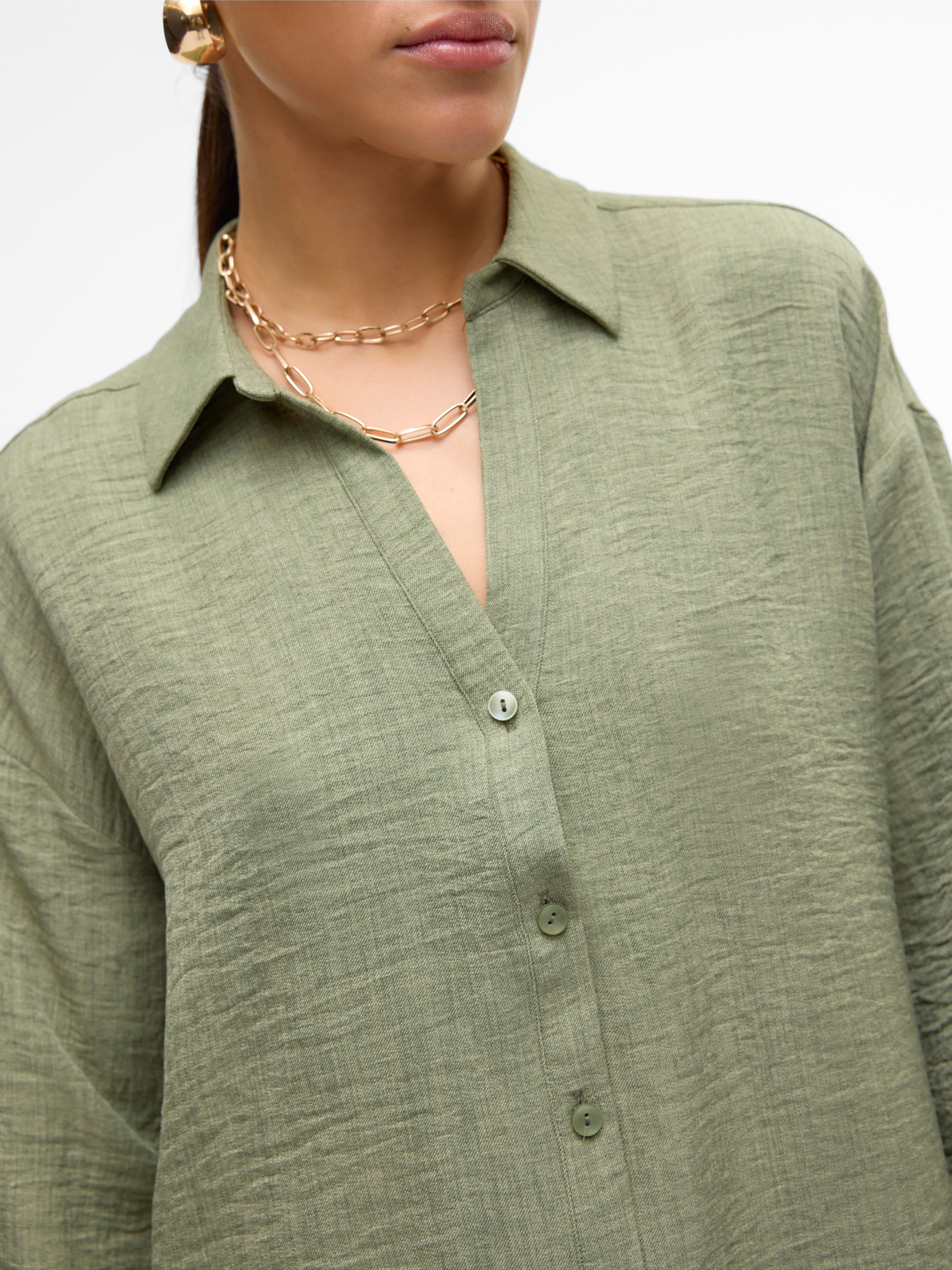 VERO MODA Camicia Donna Vmmelaney Queeny LS – Modello Wvn Noos – Colore Bianco – Taglia S – Casual Chic - 2