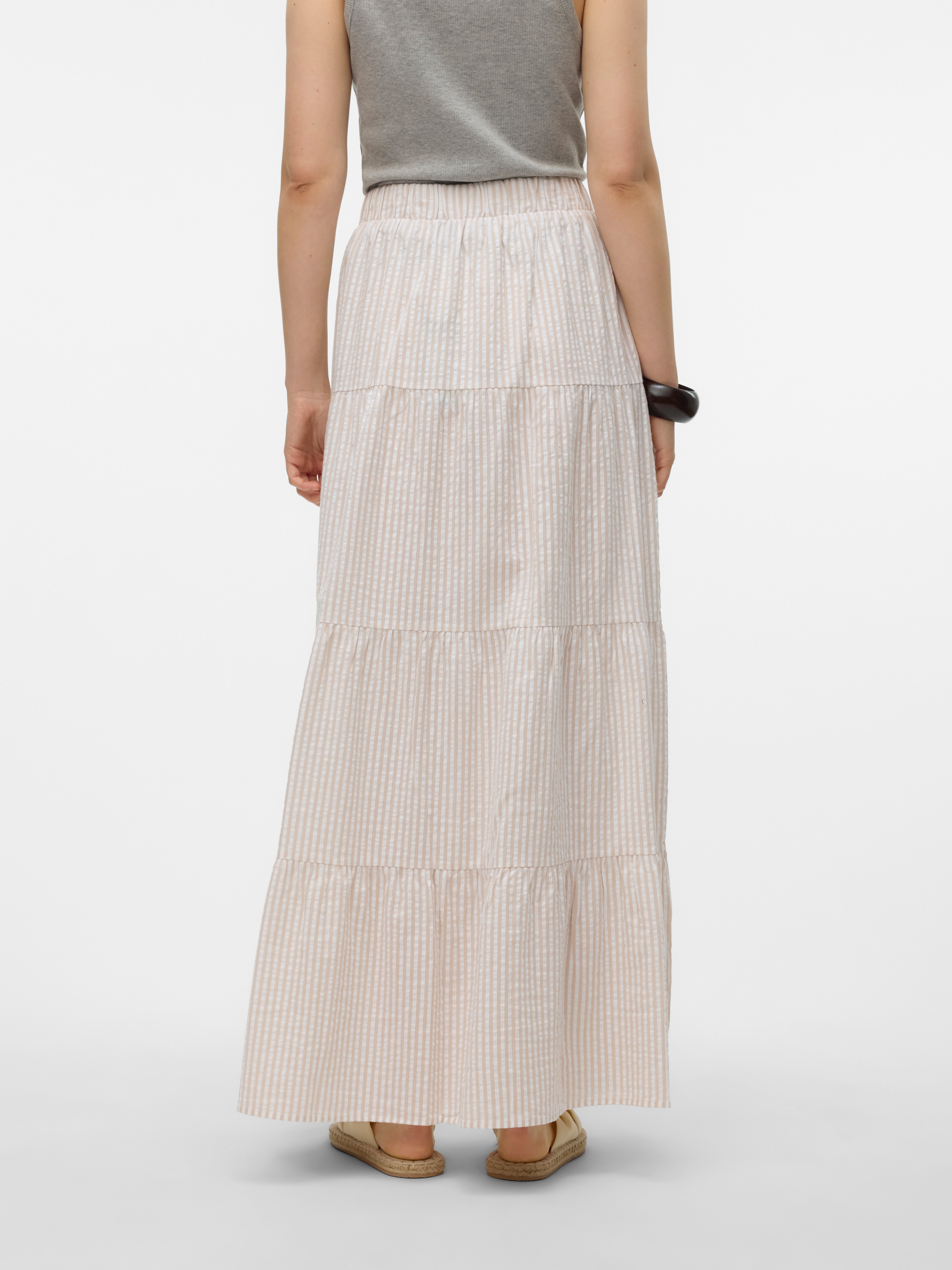 VMMOLLY Hohe Taille Langer Rock | Mittelbraun | Vero Moda® 