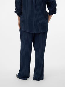 Vero Moda VMCEMMA Wysoki stan Spodnie -Navy Blazer - 10316427