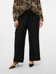 Vero Moda VMCOFINE Mid waist Trousers -Black - 10316430