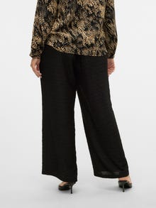 Vero Moda VMCOFINE Mid waist Trousers -Black - 10316430