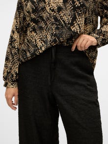 Vero Moda VMCOFINE Mid waist Trousers -Black - 10316430