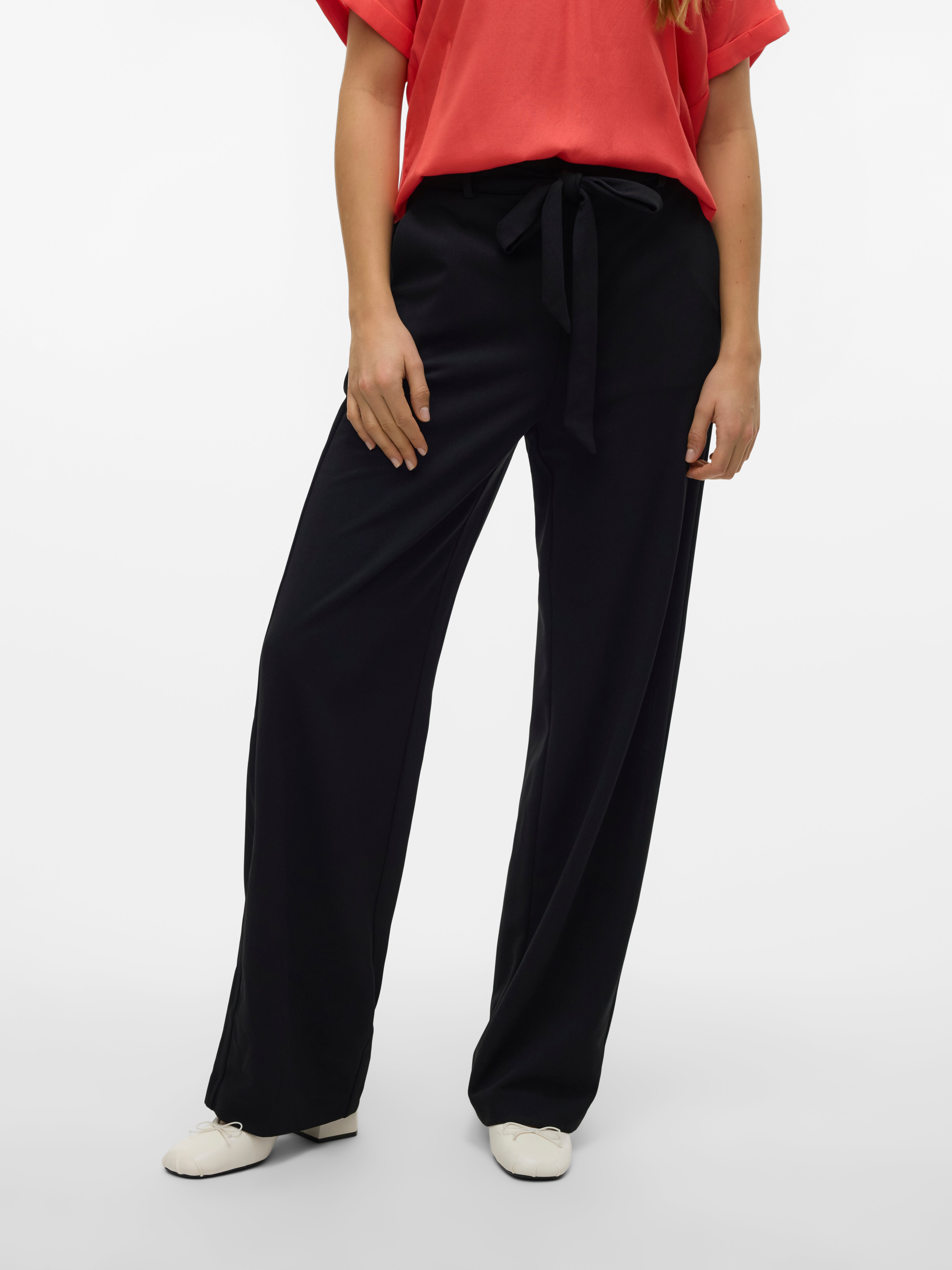 Pantalon Femme Large Jambe Yoga Taille Haute - Élastique Avec Poches - Décontracté Loisirs