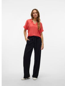 Vero Moda VMLIVA Wysoka talia Spodnie -Black - 10316431