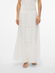 Vero Moda AWKEELEY Taille haute Jupe longue -Snow White - 10316487