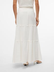 Vero Moda AWKEELEY Taille haute Jupe longue -Snow White - 10316487