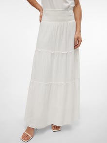 Vero Moda AWKEELEY Taille haute Jupe longue -Snow White - 10316487