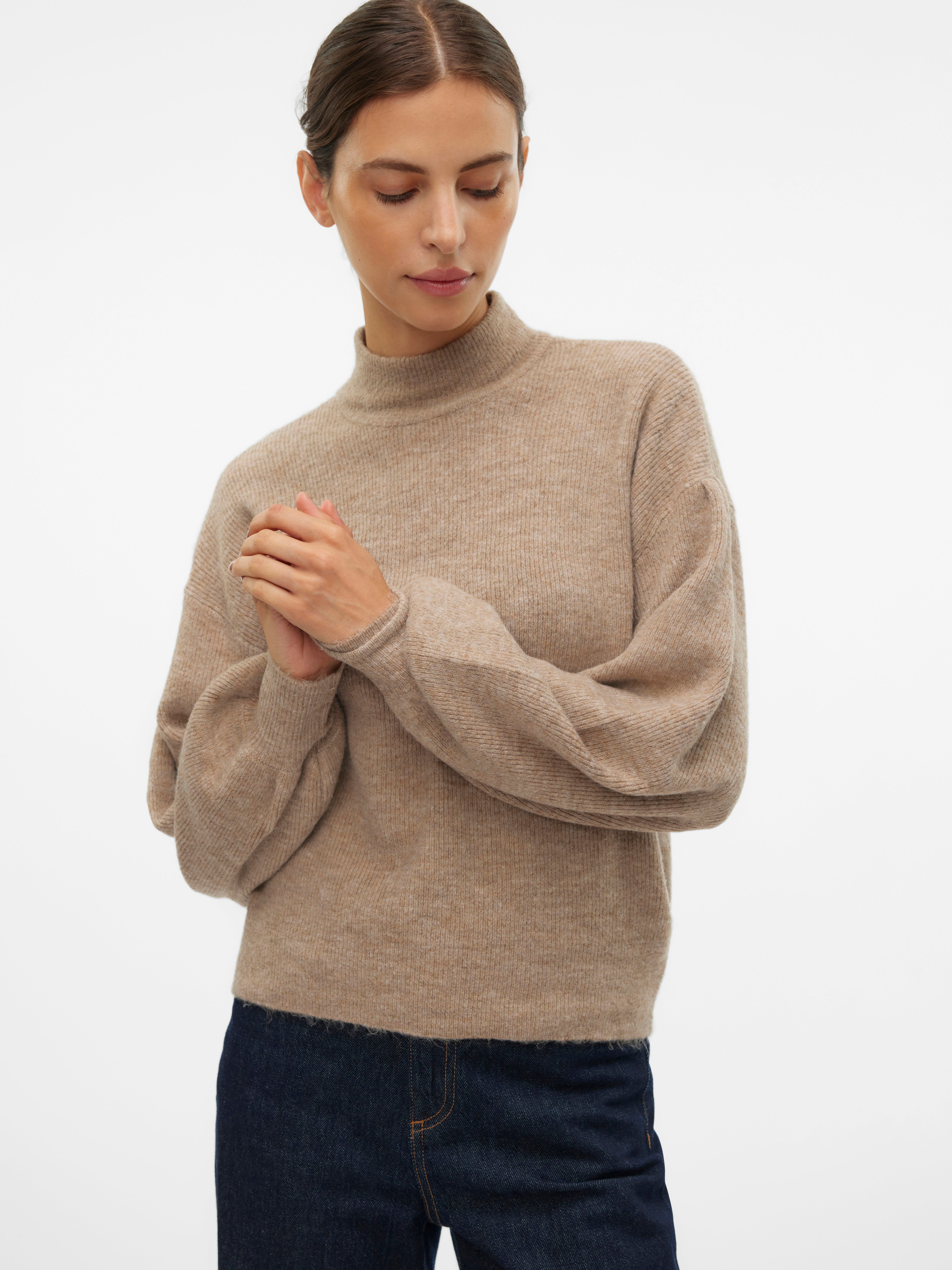 VMNEWRUBELLEFILE Pullover | Hellbraun | Vero Moda®