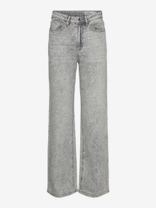 Vero Moda VMTESSA Korkea vyötärö Wide fit Farkut -Medium Grey Denim - 10316541
