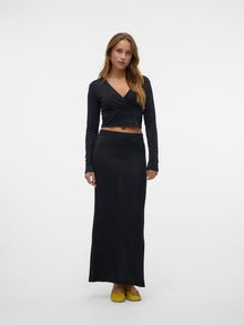Vero Moda VMKANVA Normaali vyötärö Pitkä hame -Black - 10316739