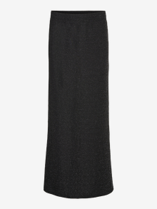 Vero Moda VMKANVA Mid waist Long Skirt -Black - 10316739