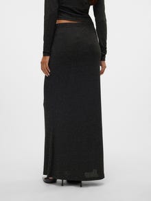 Vero Moda VMKANVA Mid waist Long Skirt -Black - 10316739