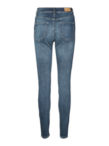 Vero Moda VMLUX Mid rise Slim fit Jeans -Dark Blue Denim - 10316882