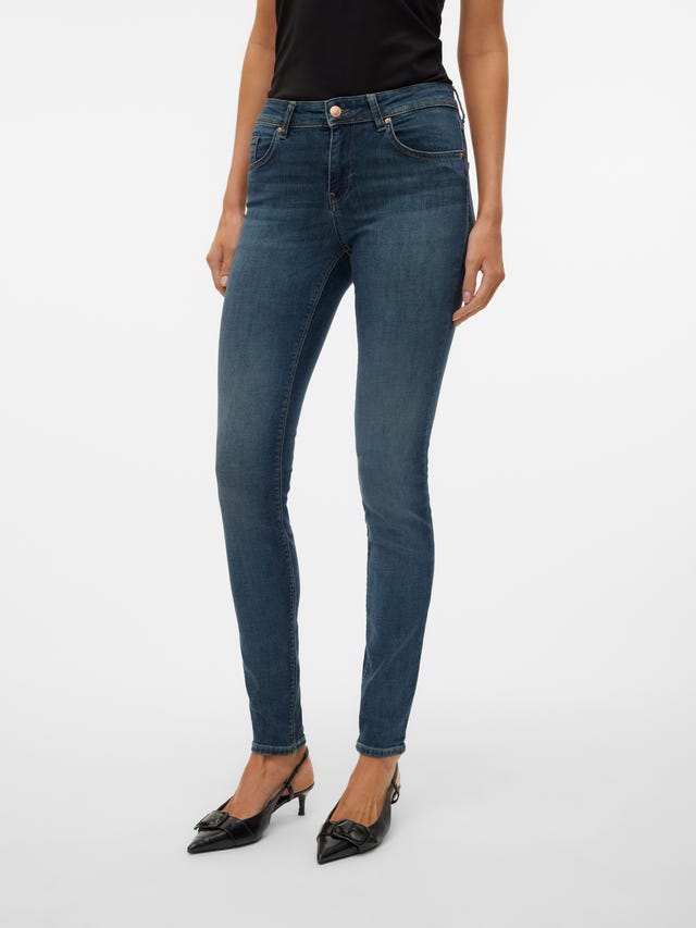 Vero Moda VMLUX Medelhög midja Slim Fit Jeans - 10316882