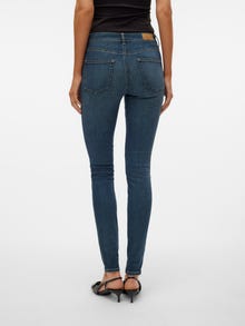 Vero Moda VMLUX Vita media Slim Fit Jeans -Dark Blue Denim - 10316882