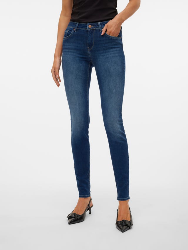 Vero Moda VMLUX Medelhög midja Slim Fit Jeans - 10316883