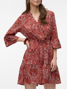 Vero Moda VMZERA Krótka sukienka -Marsala - 10316985