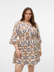 Vero Moda VMZERA Kort klänning -White Asparagus - 10316986