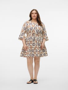 Vero Moda VMZERA Kort klänning -White Asparagus - 10316986
