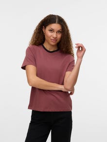 Vero Moda VMPAULINA T-shirts -Rose Brown - 10316991