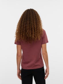 Vero Moda VMPAULINA T-shirts -Rose Brown - 10316991