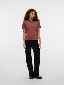 Vero Moda VMPAULINA T-shirts -Rose Brown - 10316991