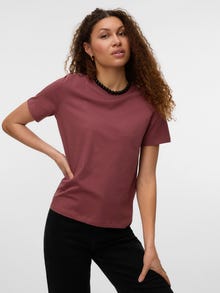 Vero Moda VMPAULINA T-shirts -Rose Brown - 10316991