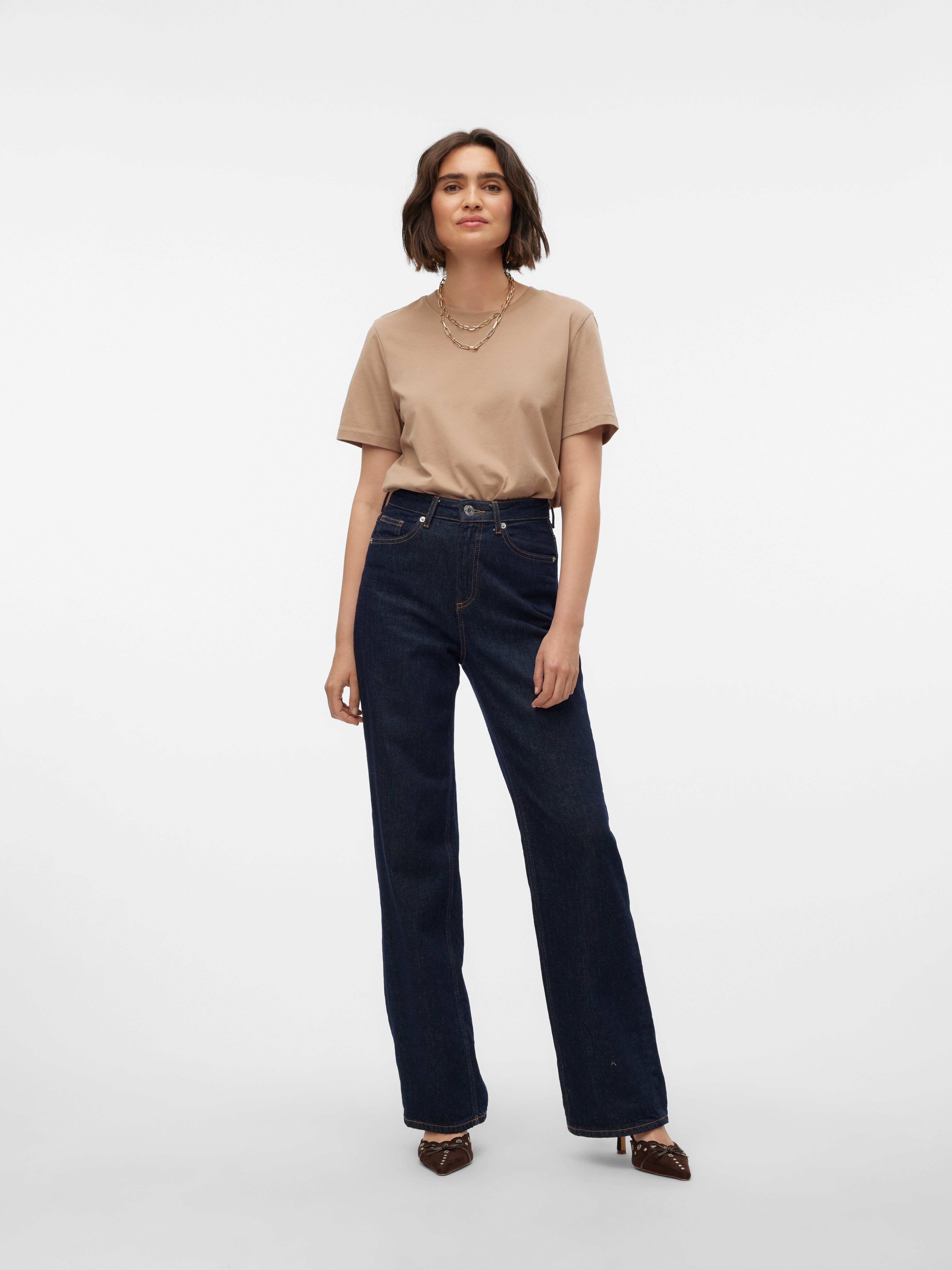 VMPAULINA T-Shirt | Light Brown | Vero Moda®