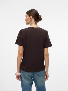 Vero Moda VMPAULINA T-Shirt -Chocolate Torte - 10316991