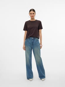Vero Moda VMPAULINA T-Shirt -Chocolate Torte - 10316991