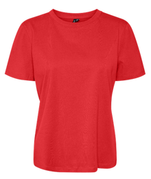 Vero Moda VMPAULINA T-shirt -Flame Scarlet - 10316991