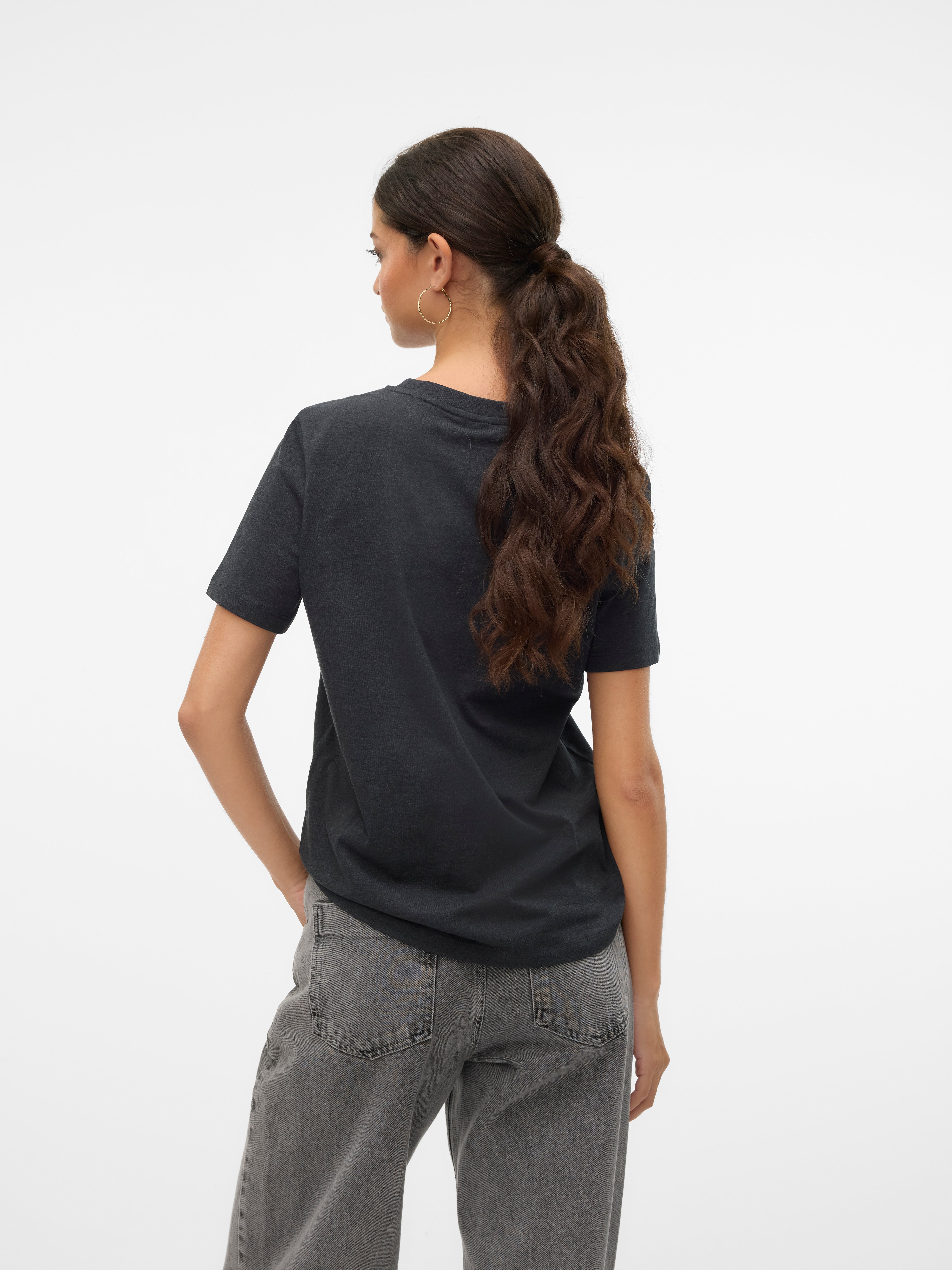 VMPAULINA T-Shirt | Dunkelgrau | Vero Moda®