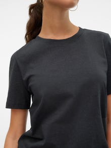 Vero Moda VMPAULINA T-Shirt -Dark Grey Melange - 10316991