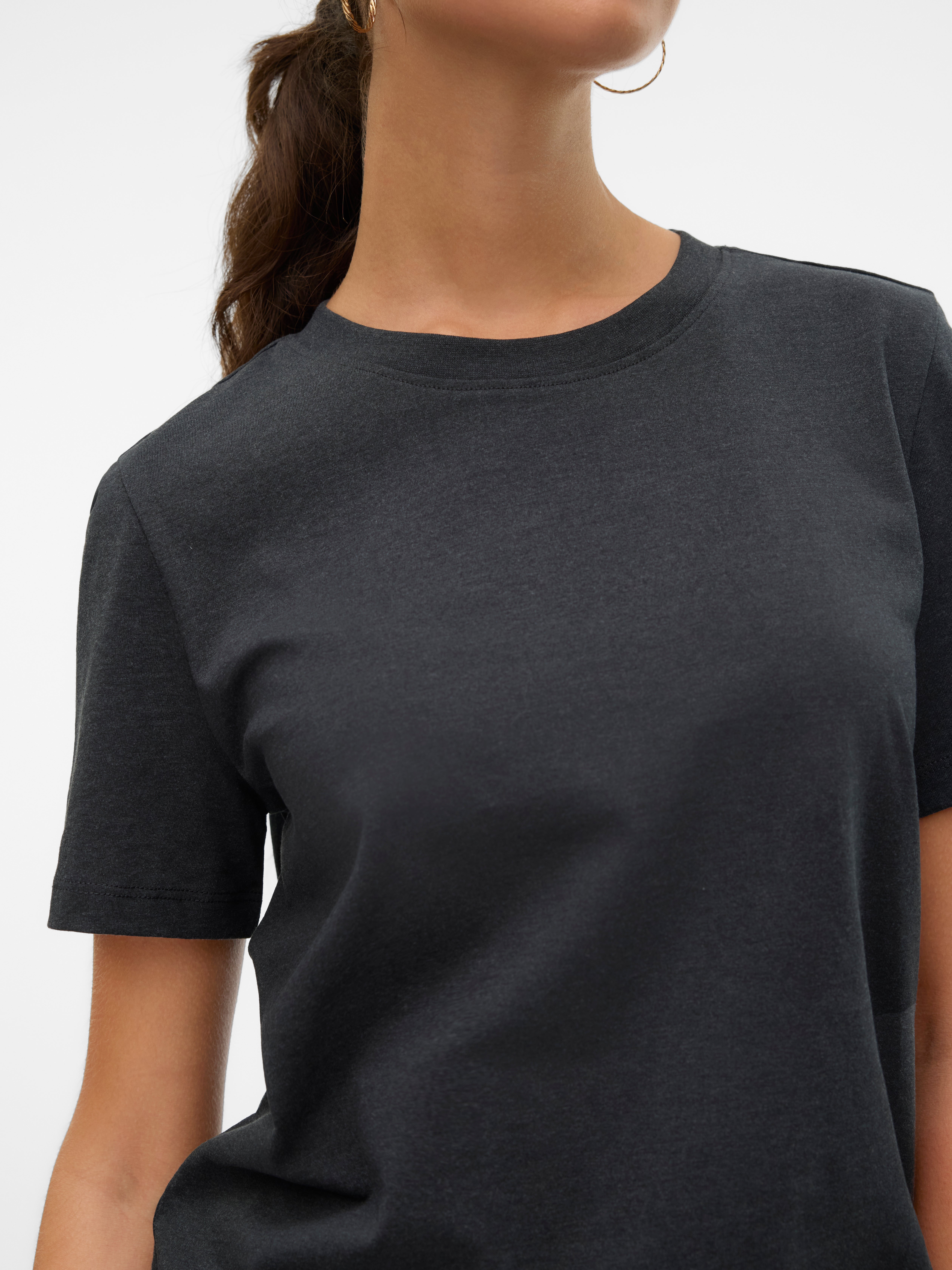 VMPAULINA T-Shirt | Dunkelgrau | Vero Moda®
