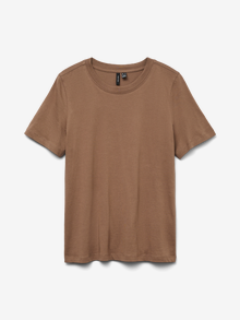 Vero Moda VMPAULINA T-Shirt -Brown Lentil - 10316991