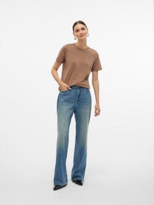 Vero Moda VMPAULINA T-Shirt -Brown Lentil - 10316991