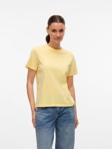 Vero Moda VMPAULINA T-Shirt -Lemon Meringue - 10316991